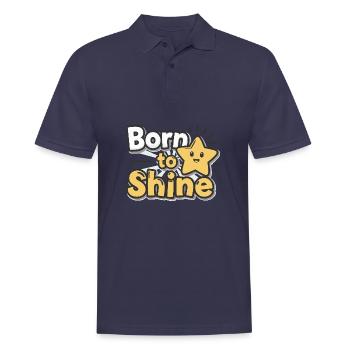 Né pour briller – Strahlender Stern - Polo Homme - bleu marine - Devant - Kai (181cm)