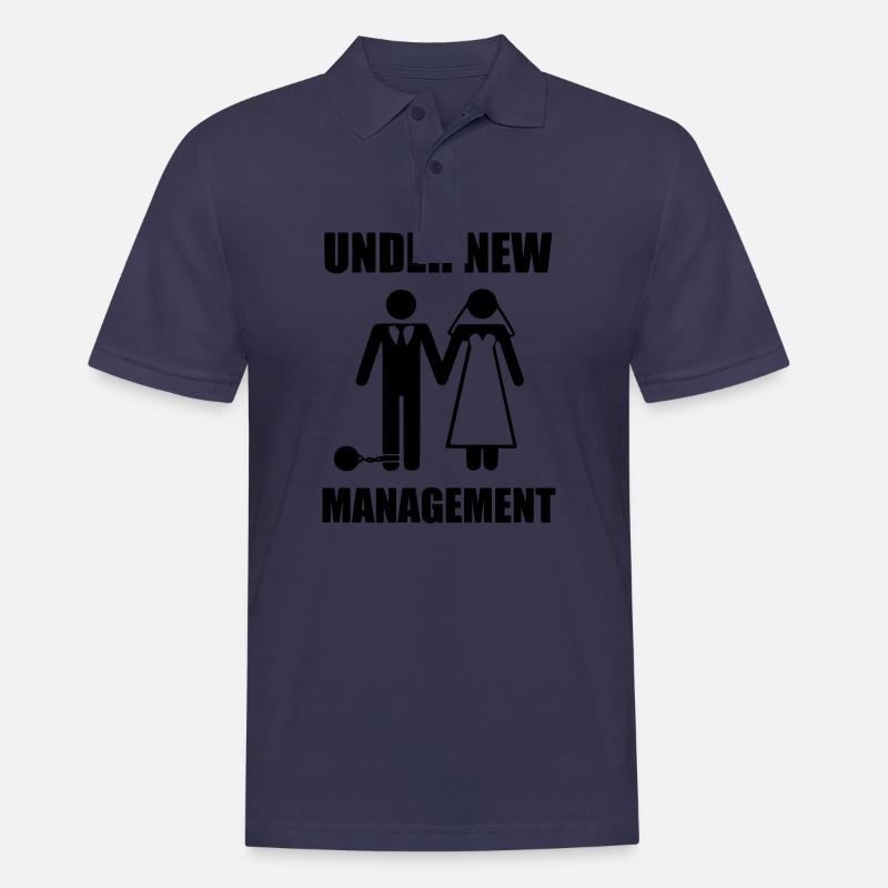 under new Managment Hochzeit Ehe Ehemann - Männer Poloshirt - Navy