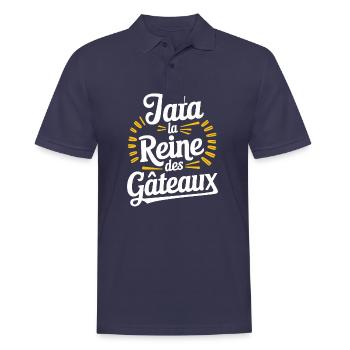 Tata la reine des gâteaux - Polo Homme - bleu marine - Devant - Kai (181cm)