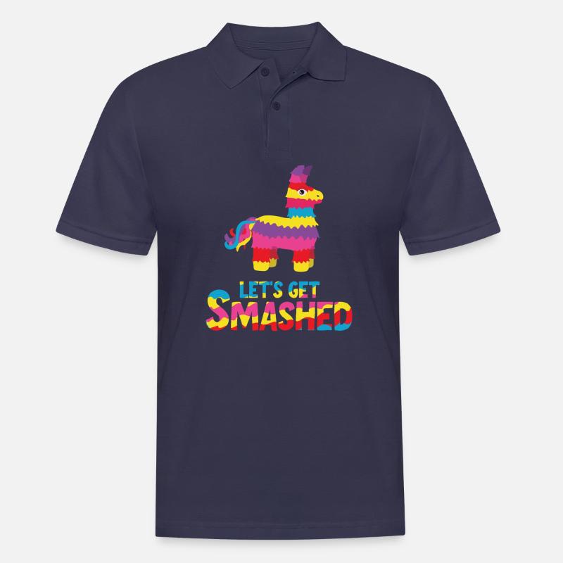 Let's Get Smashed Pinata - Männer Poloshirt - Navy