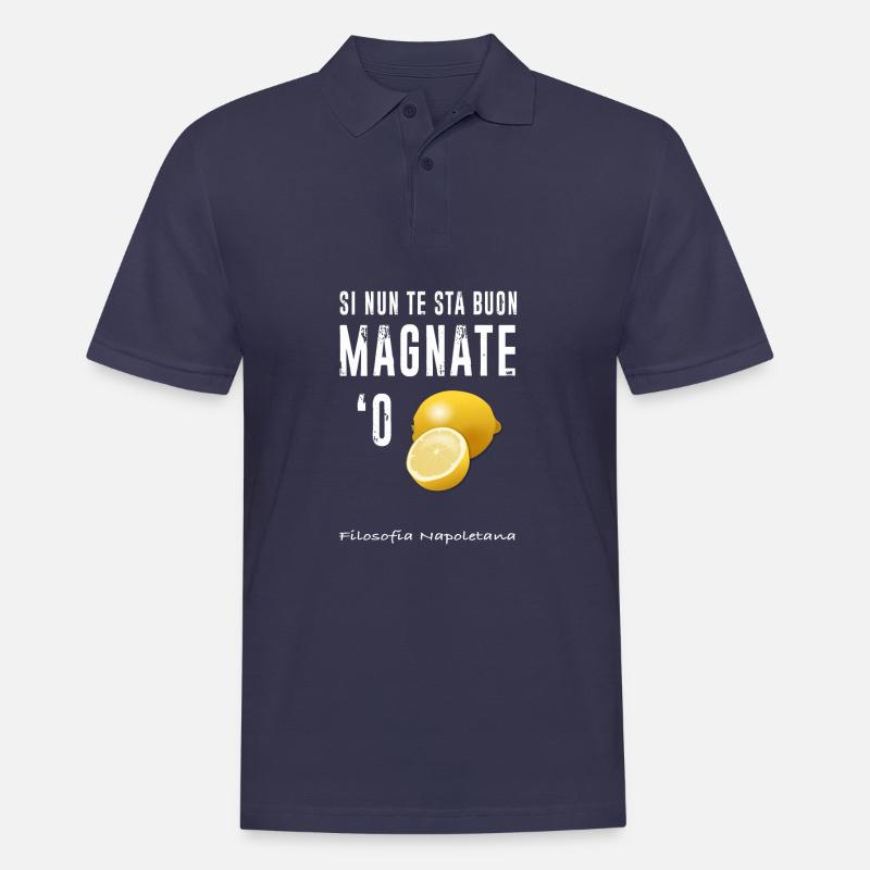 Magnate oder Zitrone - Männer Poloshirt - Navy