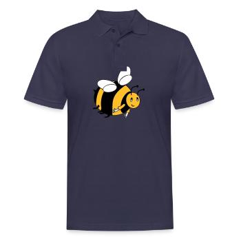 Bumblebee with your colors - Men's Polo Shirt - navy - Front - Kai (181cm)