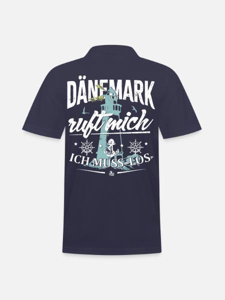 Dänemark ruft mich - Ich muss los - Männer Poloshirt - Navy