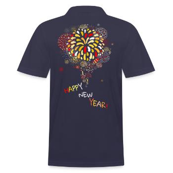bonne année - Polo Homme - bleu marine - Dos - Kai (181cm)