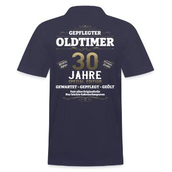 30. Geburtstag Mann Oldtimer Jahrgang 1993 - Männer Poloshirt - Navy - Hinten - Kai (181cm)