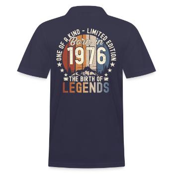 Légendaire depuis 1976 46ème cadeau d’anniversaire Génial - Polo Homme - bleu marine - Dos - Kai (181cm)