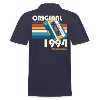 29 Birthday Man Woman Cassette Mai 1994 - Polo Homme - bleu marine - Dos - Kai (181cm)