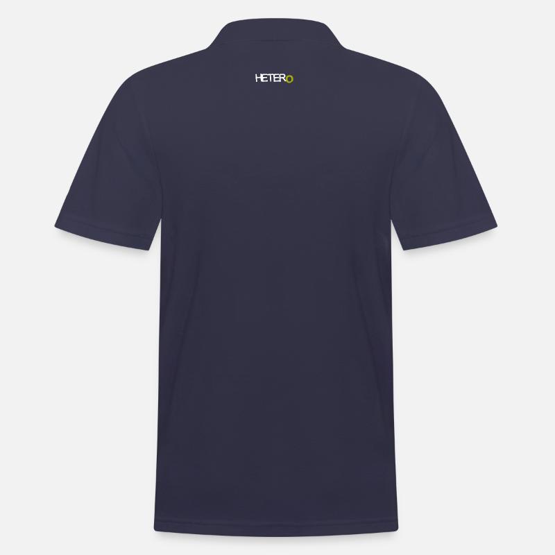 HETER O - hell - Männer Poloshirt - Navy