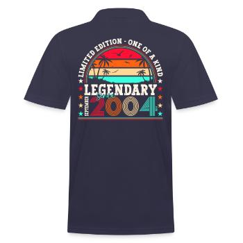 Légendaire cadeau d’anniversaire de septembre 2004 - Polo Homme - bleu marine - Dos - Kai (181cm)