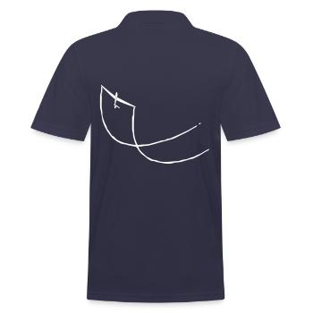 Segelflugzeug Kunstflug Pilot Segelflieger T-Shirt - Männer Poloshirt - Navy - Hinten - Kai (181cm)