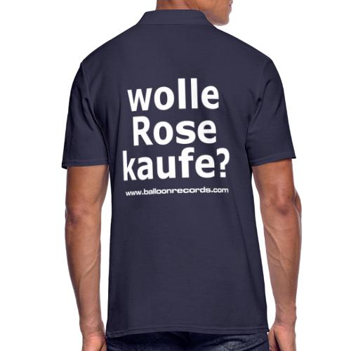 Wolle Rose Kaufe (weisse Schrift) - Männer Poloshirt