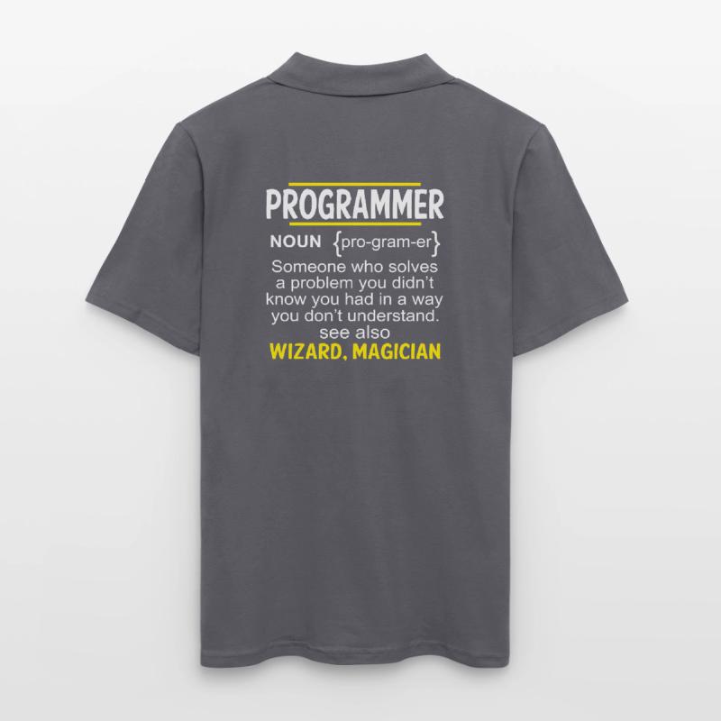 Funny Developer Coder IT Programmer Gift Men's Polo Shirt
