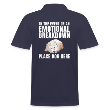 West Highland White Terrier Gift - Men's Polo Shirt - navy - Back - Kai (181cm)