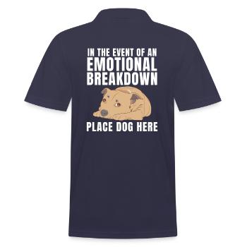 Cadeau du Staffordshire Bull Terrier - Polo Homme - bleu marine - Dos - Kai (181cm)