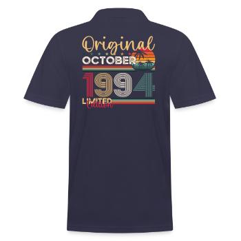 29ème anniversaire mari Original Octobre Millésime 1994 - Polo Homme - bleu marine - Dos - Kai (181cm)