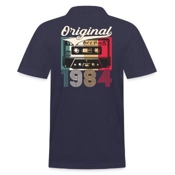 Best of May 1984 Vintage 1984 Birthday 1984 - Men's Polo Shirt - navy - Back - Kai (181cm)