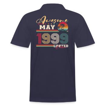 Génial Mai 1999 Millésime 1999 Anniversaire 1999 - Polo Homme - bleu marine - Dos - Kai (181cm)