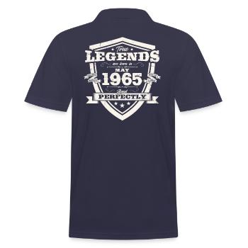 Légendes Mai 1965 Millésime 1965 Anniversaire 1965 - Polo Homme - bleu marine - Dos - Kai (181cm)