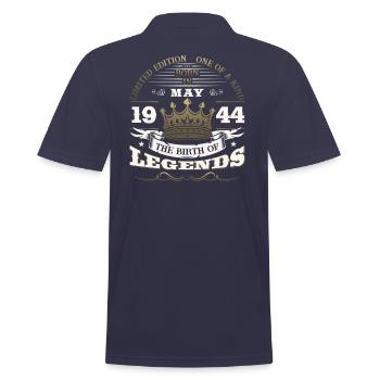 Légende Mai 1944 Né en 1944 Anniversaire 1944 - Polo Homme - bleu marine - Dos - Kai (181cm)
