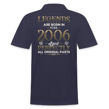 Légende Juin 2006 Millésime 2006 Anniversaire 2006 - Polo Homme - bleu marine - Dos - Kai (181cm)