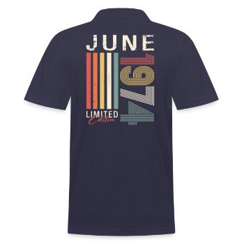 Original Juin 1974 Millésime 1974 Anniversaire 1974 - Polo Homme - bleu marine - Dos - Kai (181cm)