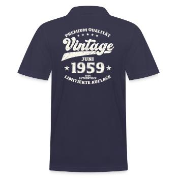 Original Juin 1959 Millésime 1959 Anniversaire 1959 - Polo Homme - bleu marine - Dos - Kai (181cm)