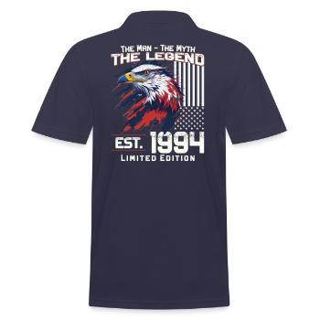 30ème Anniversaire Année de Construction 1994 Millésime 1994 Légende - Polo Homme - bleu marine - Dos - Kai (181cm)