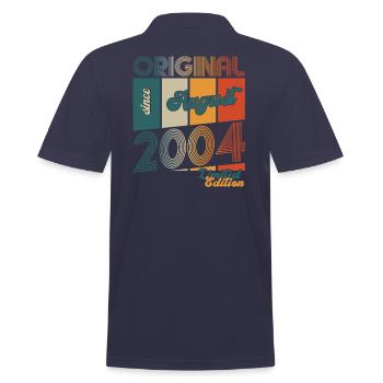 20ème Anniversaire Original Août 2004 Millésime 2004 - Polo Homme - bleu marine - Dos - Kai (181cm)