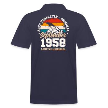 66e anniversaire Original septembre 1958 Volume 58 - Polo Homme - bleu marine - Dos - Kai (181cm)