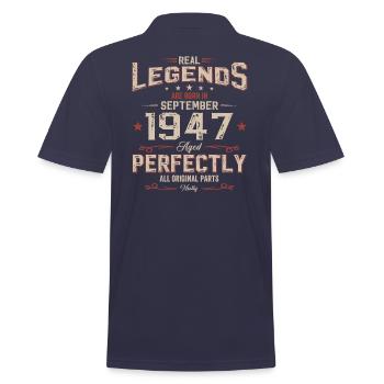 77e anniversaire Original septembre 1947 Volume 47 - Polo Homme - bleu marine - Dos - Kai (181cm)