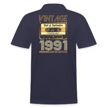 33e anniversaire Légende Septembre 1991 Volume 91 - Polo Homme - bleu marine - Dos - Kai (181cm)