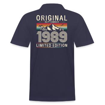 35ème Anniversaire Légende Septembre 1989 Millésime 89 - Polo Homme - bleu marine - Dos - Kai (181cm)