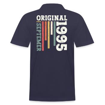 30th Birthday Legend September 1995 Volume 95 - Men's Polo Shirt - navy - Back - Kai (181cm)