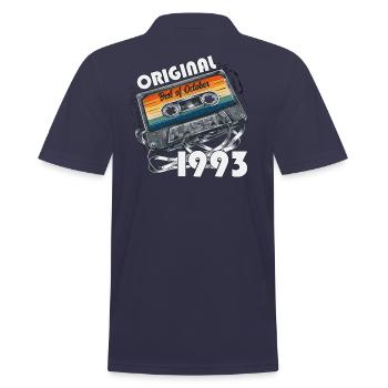 31ème Anniversaire Millésime Octobre 1993 Cassette 1993 - Polo Homme - bleu marine - Dos - Kai (181cm)