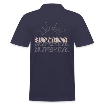 SUPERIOR DESIGN - Männer Poloshirt - Navy - Hinten - Kai (181cm)