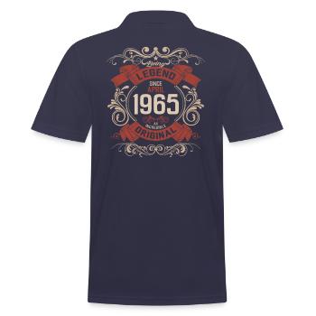 60e anniversaire Légende April Née en 1965 - Polo Homme - bleu marine - Dos - Kai (181cm)