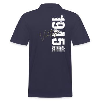 80. Geburtstag Legende Jahrgang 1945 - Männer Poloshirt - Navy - Hinten - Kai (181cm)