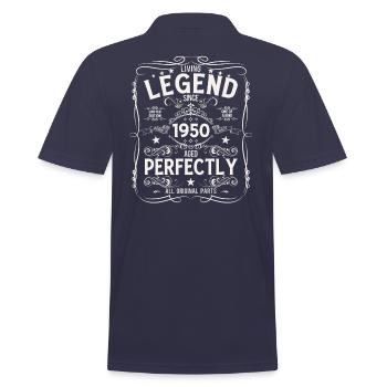75ème Anniversaire Original Vintage 1950 - Polo Homme - bleu marine - Dos - Kai (181cm)