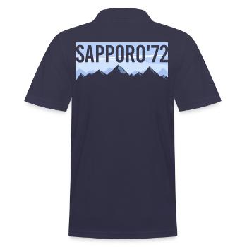 SAPPORO'72 Tee shirts - Polo Homme - bleu marine - Dos - Kai (181cm)