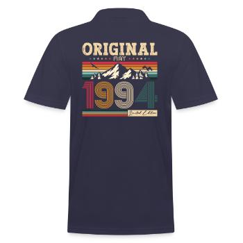 Original 1994 Vintage 1994 30th Birthday 1994 - Men's Polo Shirt - navy - Back - Kai (181cm)