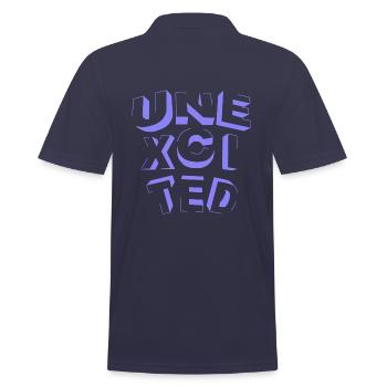 unexcited purple - Männer Poloshirt - Navy - Hinten - Kai (181cm)