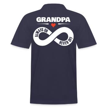Grand-père toujours sur jamais hors cadeau d’amour de grand-père - Polo Homme - bleu marine - Dos - Kai (181cm)