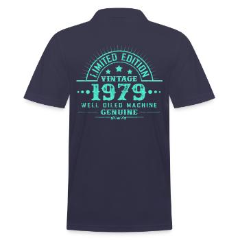 Année de naissance 1979 - Polo Homme - bleu marine - Dos - Kai (181cm)