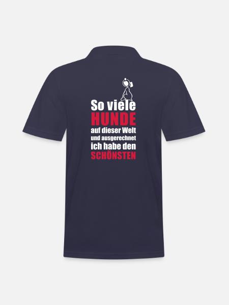 Der schönste HUND - Männer Poloshirt - Navy