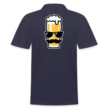 Sunglasses Summer (Three Colours) - Men's Polo Shirt - navy - Back - Kai (181cm)