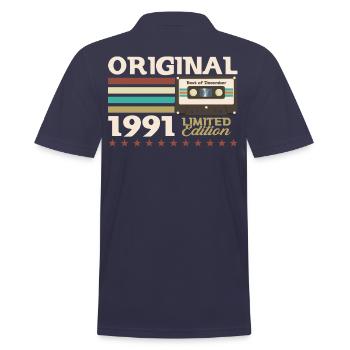 Cassette 32e anniversaire décembre 1991 - Polo Homme - bleu marine - Dos - Kai (181cm)