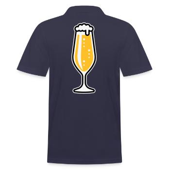 XLustig Fun - Men's Polo Shirt - navy - Back - Kai (181cm)