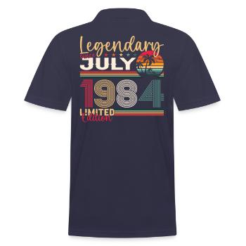 39e anniversaire Homme légendaire Juillet Né en 1984 - Polo Homme - bleu marine - Dos - Kai (181cm)
