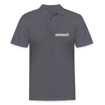 Speed Sloth Shirt – T-shirt rétro vintage de vitesse - Polo Homme - charbon - Devant - Nico (186cm)