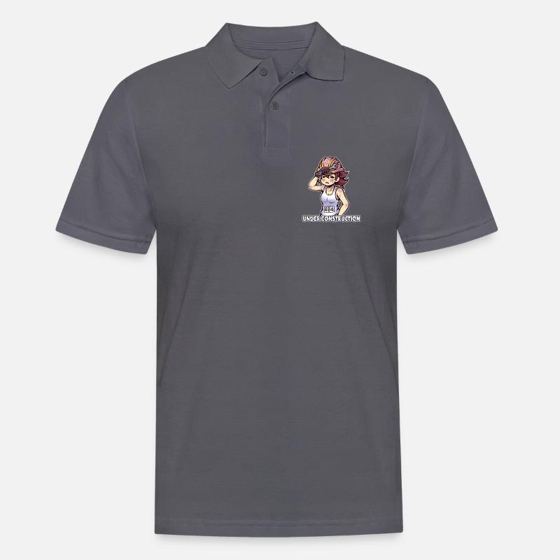 Under Construction - 404 - Männer Poloshirt - Anthrazit